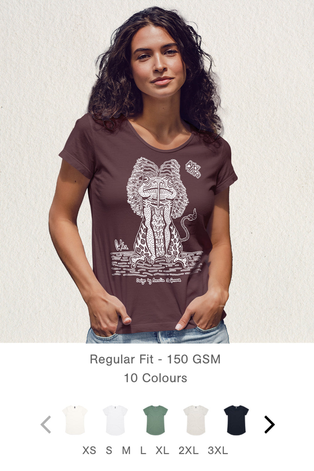Women's Mali Tee - Regular Fit (150 GSM)